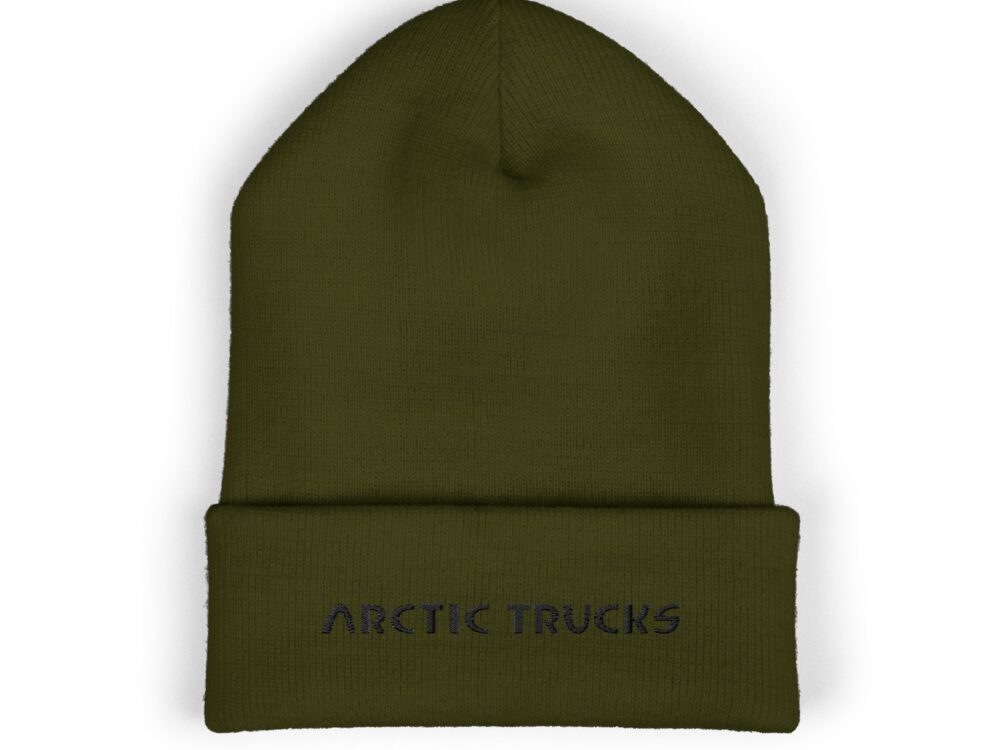 Classic Cuffed Beanie with Arctic Trucks Embroidery | Stylish Winter Hat, Gift for Him, Outdoor Accessory, Cozy Beanie for Cold Weather